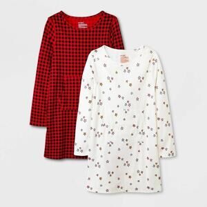 Children - Baby - Girls' 2pk Adaptive Long Sleeve Holiday Dress - Cat & Jack